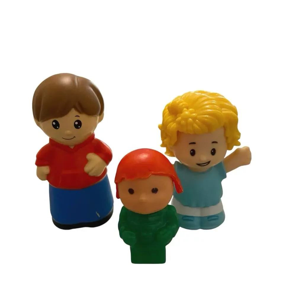 Vintage Fisher-Price Little People Big Helpers Family figures - Mom, Dad & Baby